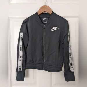 Nike Charcoal Jacket with Logo Accents